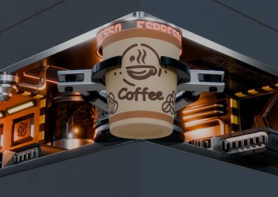 Contenido para pantalla en esquina